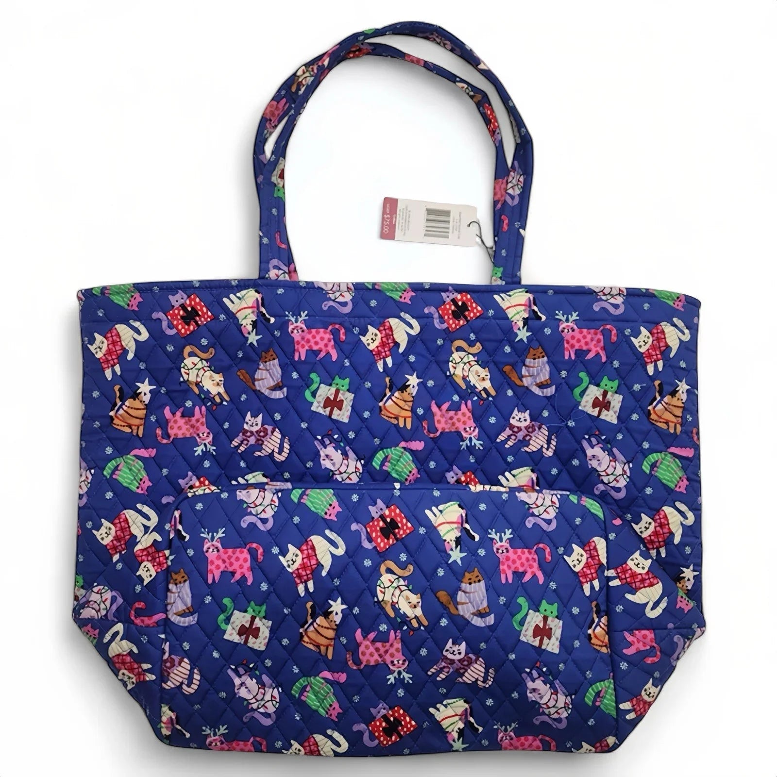 Vera Bradley Essential Grand Tote – Catnip Christmas - Trendiez U ♥