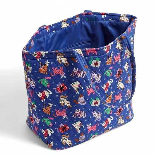 Vera Bradley Essential Grand Tote – Catnip Christmas - Trendiez U ♥