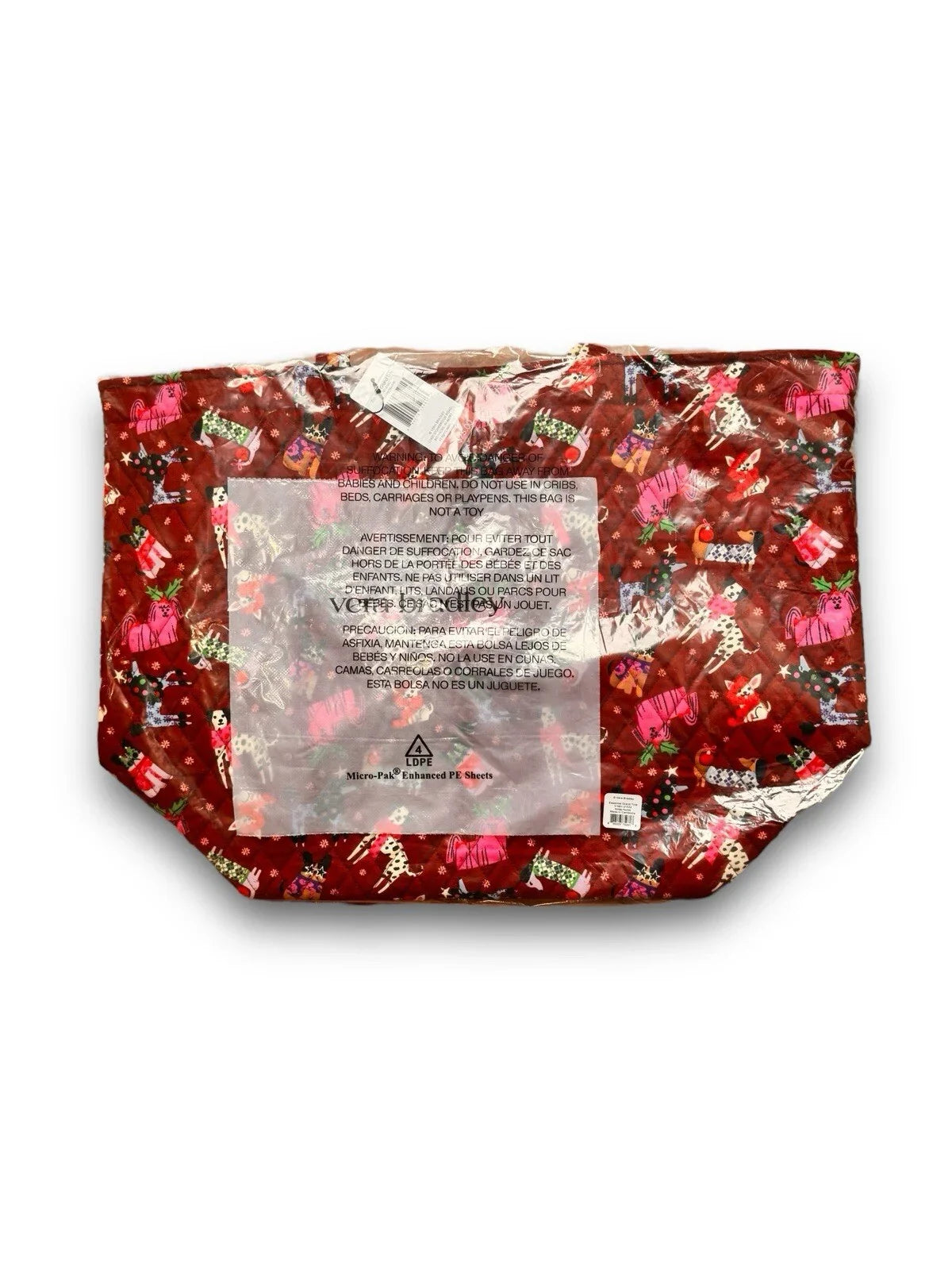 Vera Bradley Essential Grand Tote - Holiday Hounds - Trendiez U ♥