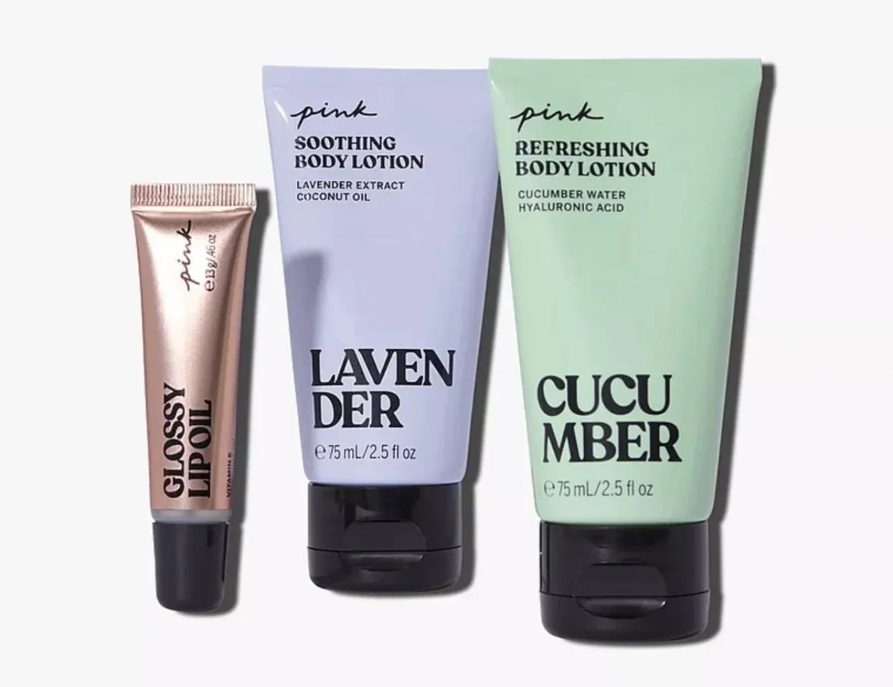 Victoria's Secret Pink Joyful Calm Gift Set New Lotion Lip Oil Christmas - Trendiez U ♥