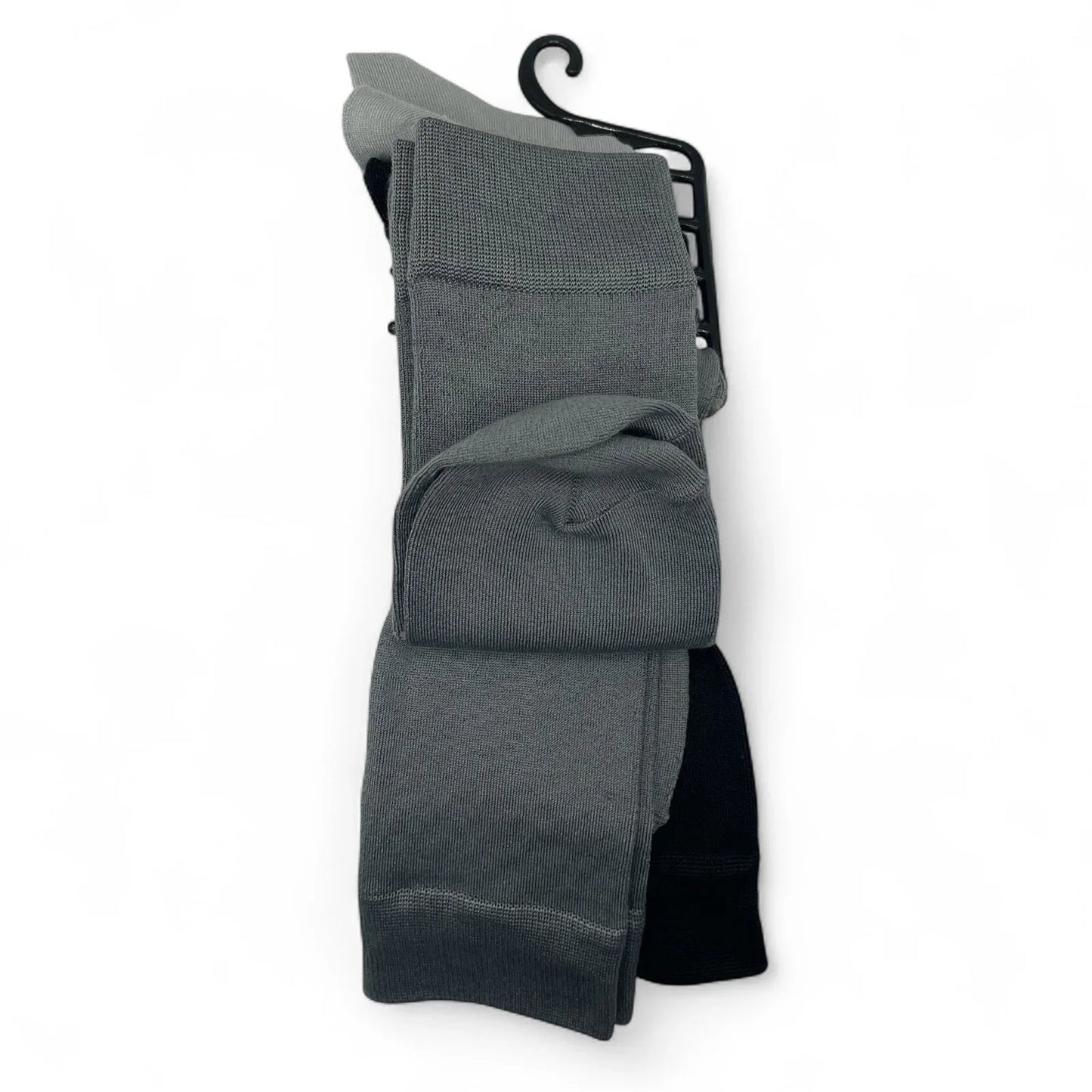 Vince Camuto Men’s Crew Socks Black/Gray 5-pair Size 6-12 Soft Elegant - Trendiez U ♥