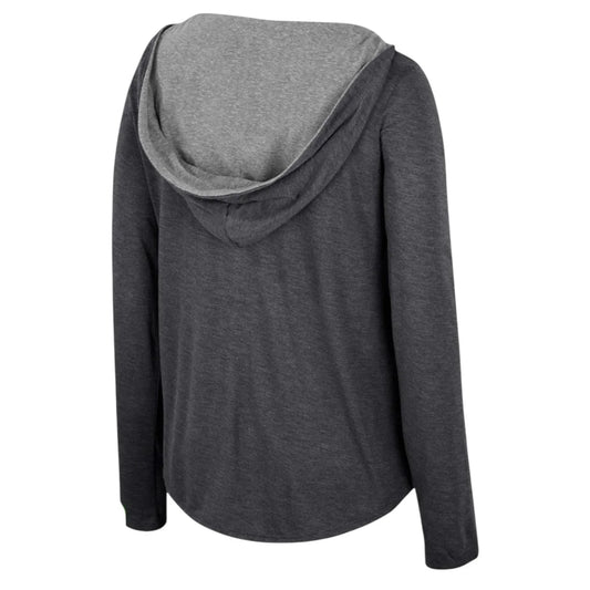 Women's Colosseum Black Iowa Hawkeyes Distressed Heather Long Sleeve Hoodie Sm - Trendiez U ♥