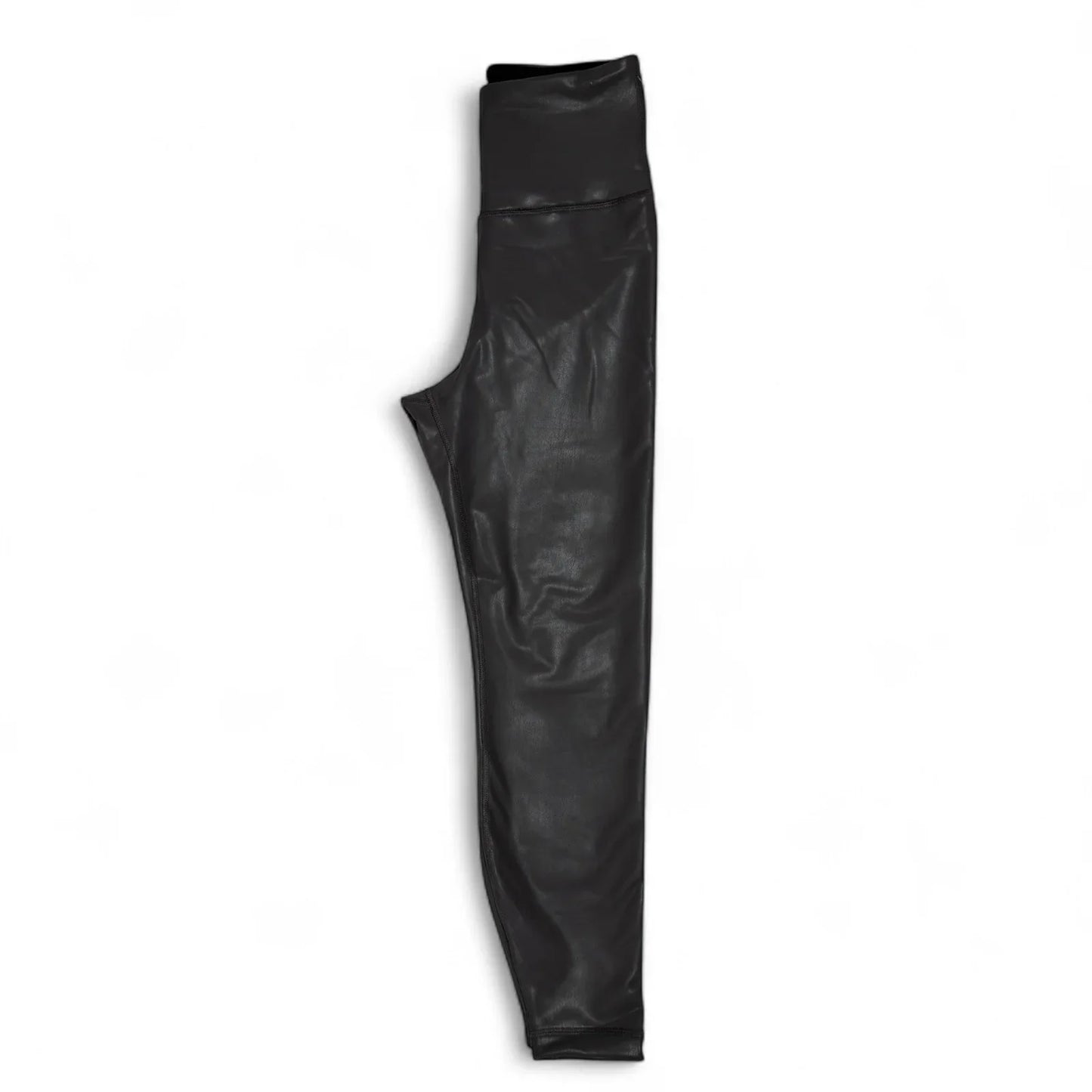 Yogalicious Lady Love Women’s Faux Leather Leggings – Gray High Rise, Small - Trendiez U ♥