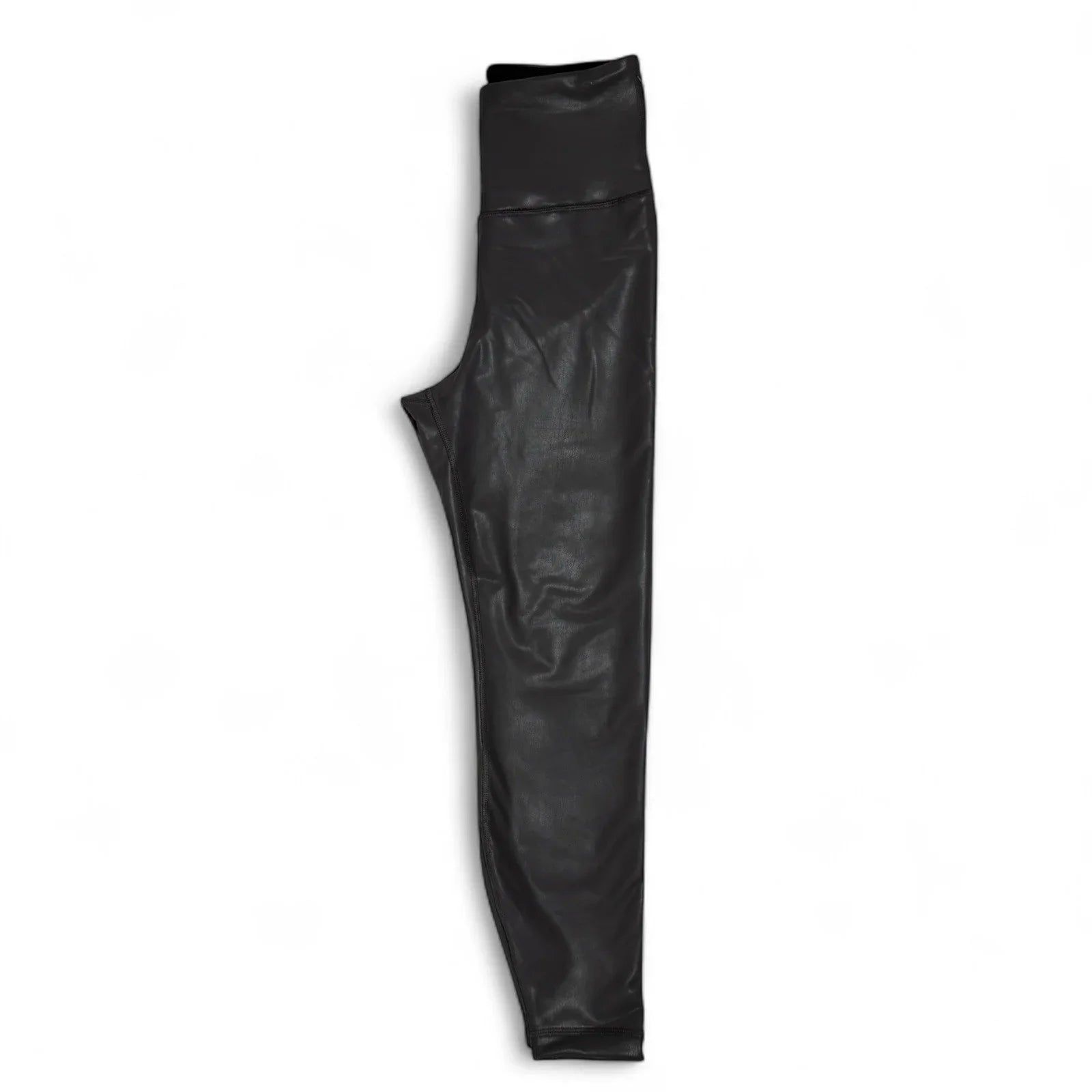 Yogalicious Lady Love Women’s Faux Leather Leggings – Gray High Rise, Small - Trendiez U ♥
