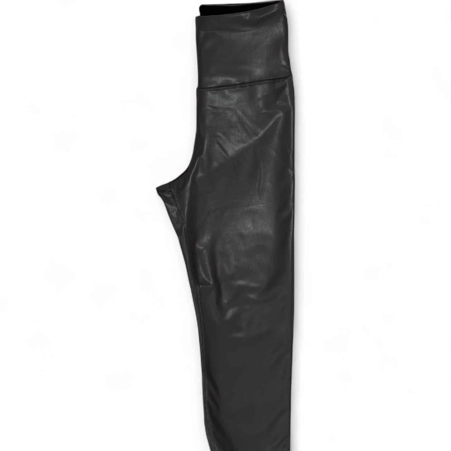 Yogalicious Lady Love Women’s Faux Leather Leggings – Gray High Rise, Small - Trendiez U ♥