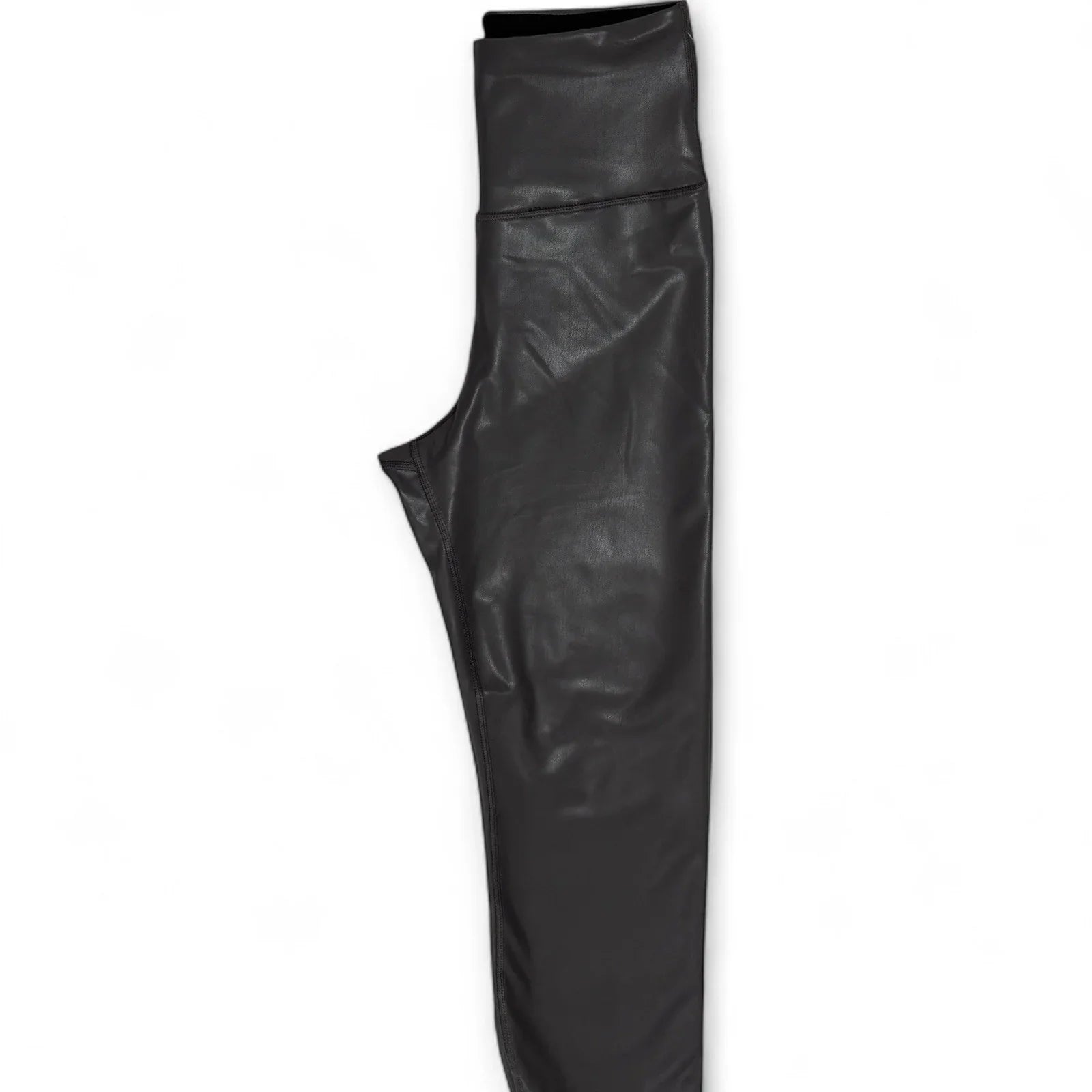 Yogalicious Lady Love Women’s Faux Leather Leggings – Gray High Rise, Small - Trendiez U ♥