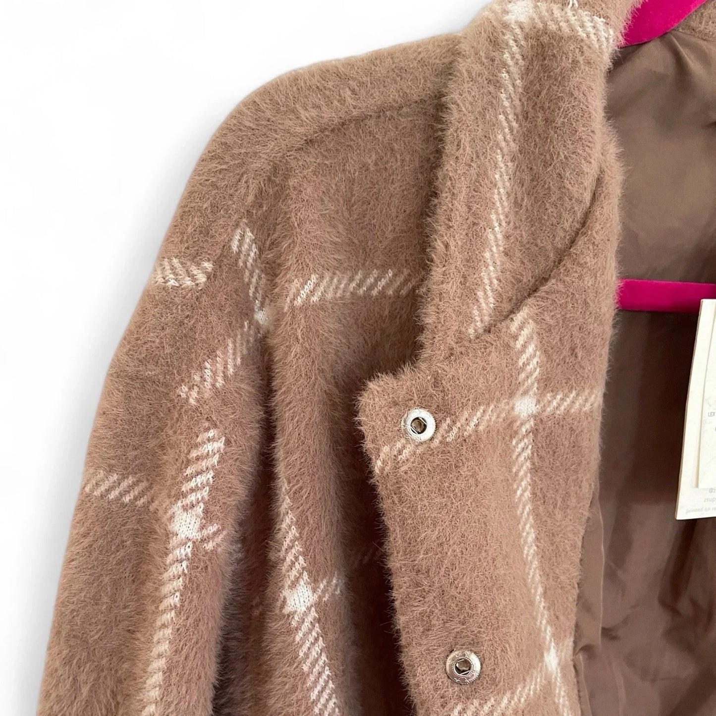 Z Supply Plaid Bomber Jacket Size Medium Taupe Classic MSRP $169 - Trendiez U ♥