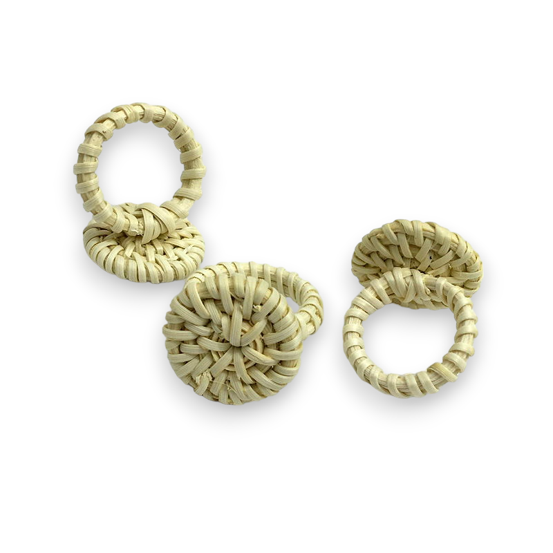 Woven Rattan Bracelet and Ring