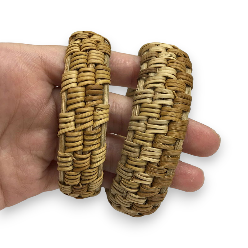 Woven Rattan Bracelet and Ring