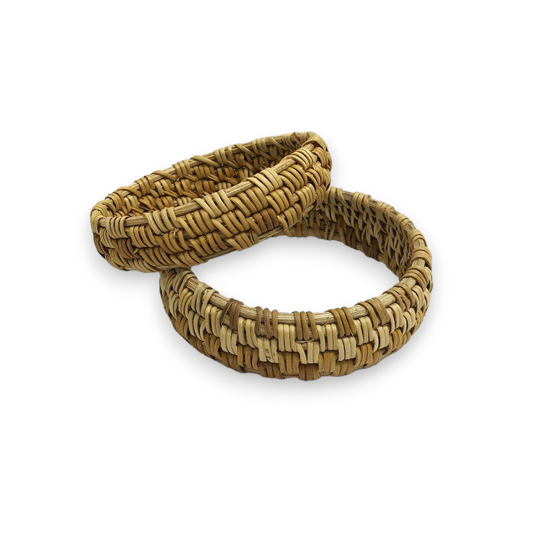 Woven Rattan Bracelet and Ring