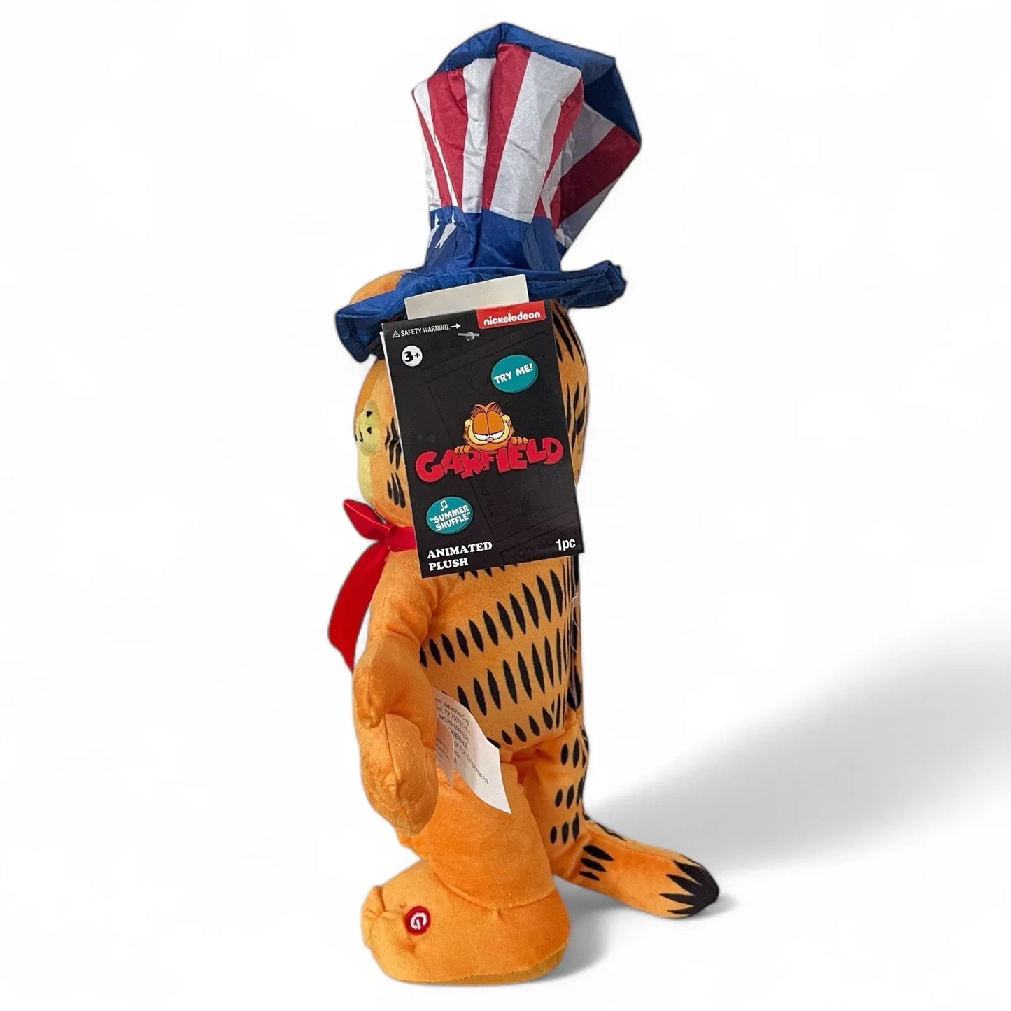 2025 Patriotic 🇺🇸 GARFIELD Animated Summer Shuffle 12" Plush MUSIC & MOVES NWT - Trendiez U ♥ 