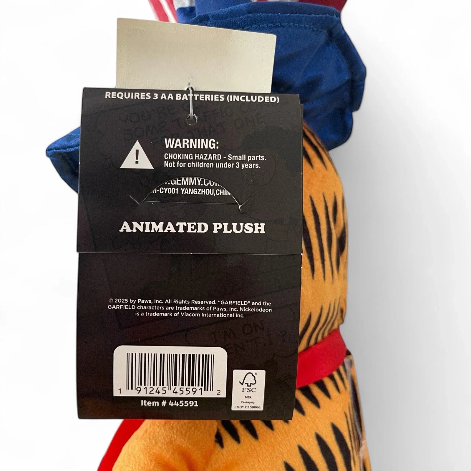 2025 Patriotic 🇺🇸 GARFIELD Animated Summer Shuffle 12" Plush MUSIC & MOVES NWT - Trendiez U ♥ 