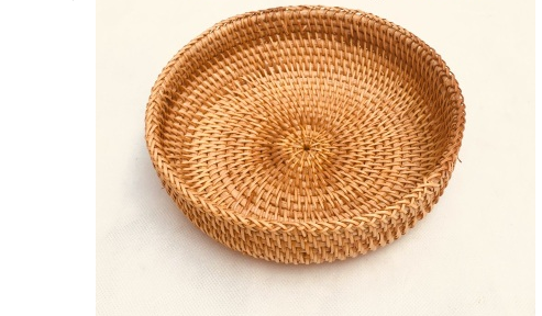 Hand-Woven Rattan Storage Basket