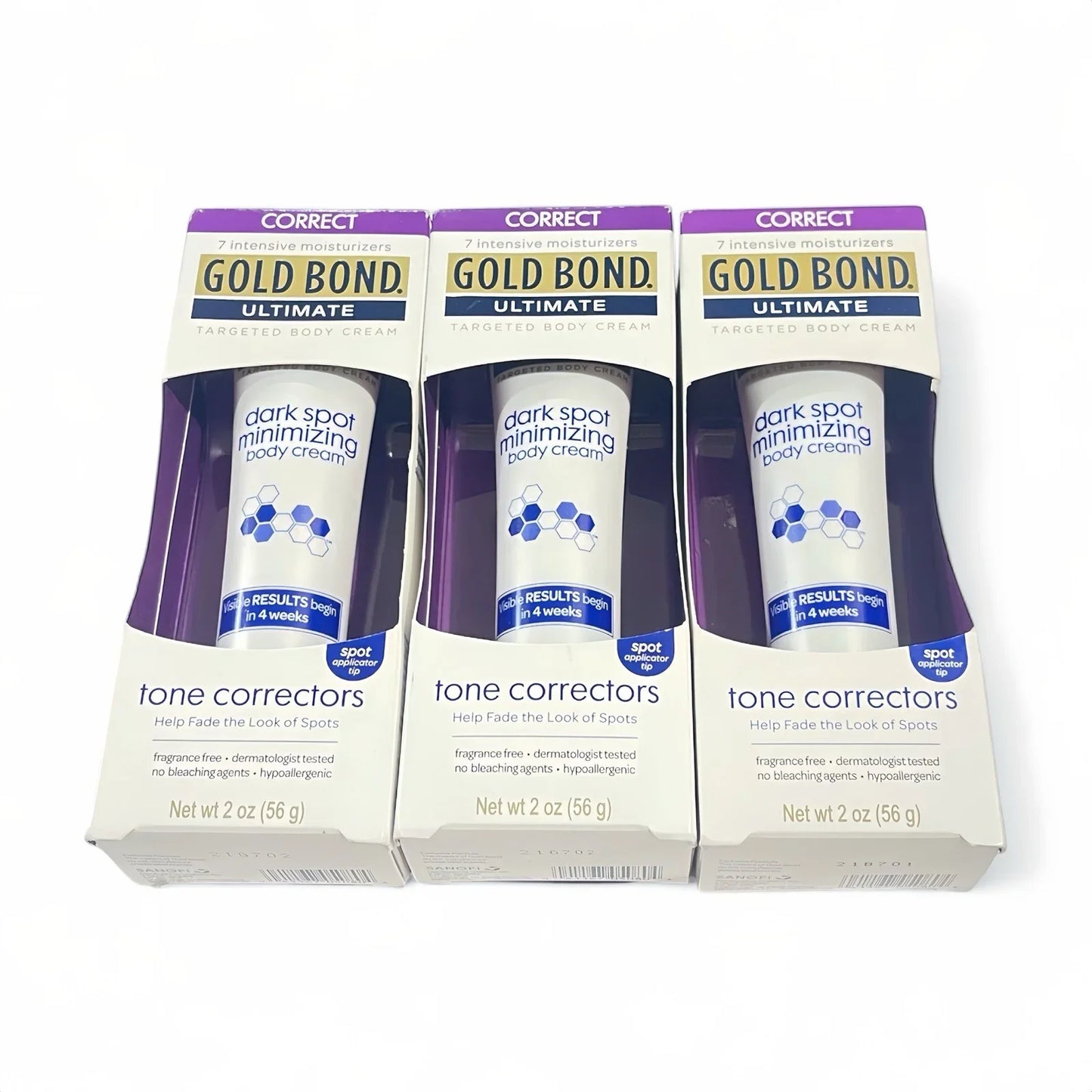(3) Gold Bond Tone Correctors Dark Spot Minimizing Body Cream 2oz - Trendiez U ♥ 