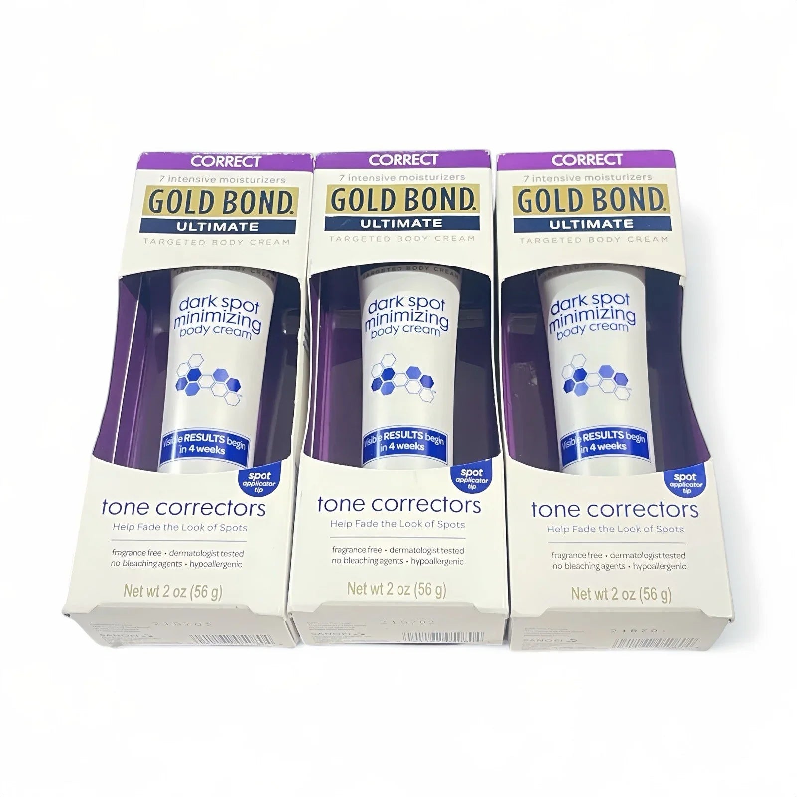 (3) Gold Bond Tone Correctors Dark Spot Minimizing Body Cream 2oz - Trendiez U ♥ 
