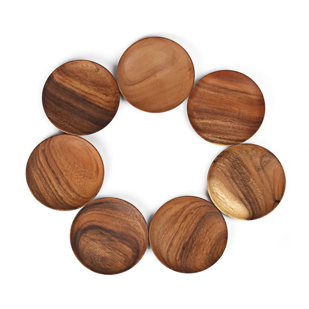 Rustic Acacia Wooden Dish Plates