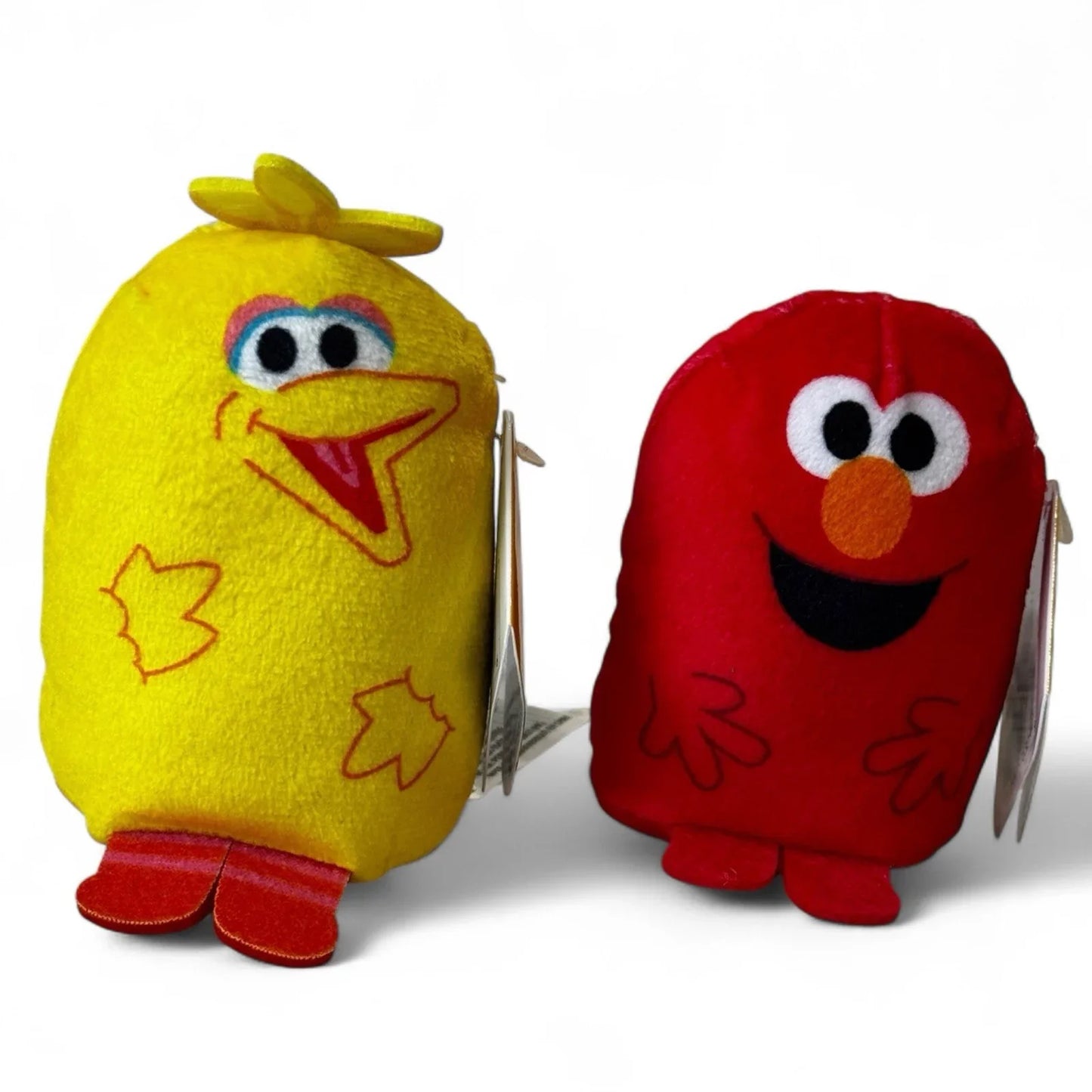 4 Sesame Street Podpals Mini Plush Toy Lot Elmo Cookie Monster Big Bird Abby Set - Trendiez U ♥ 