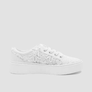 Roxy Sheilahh Lace Slip-On Platform Sneakers