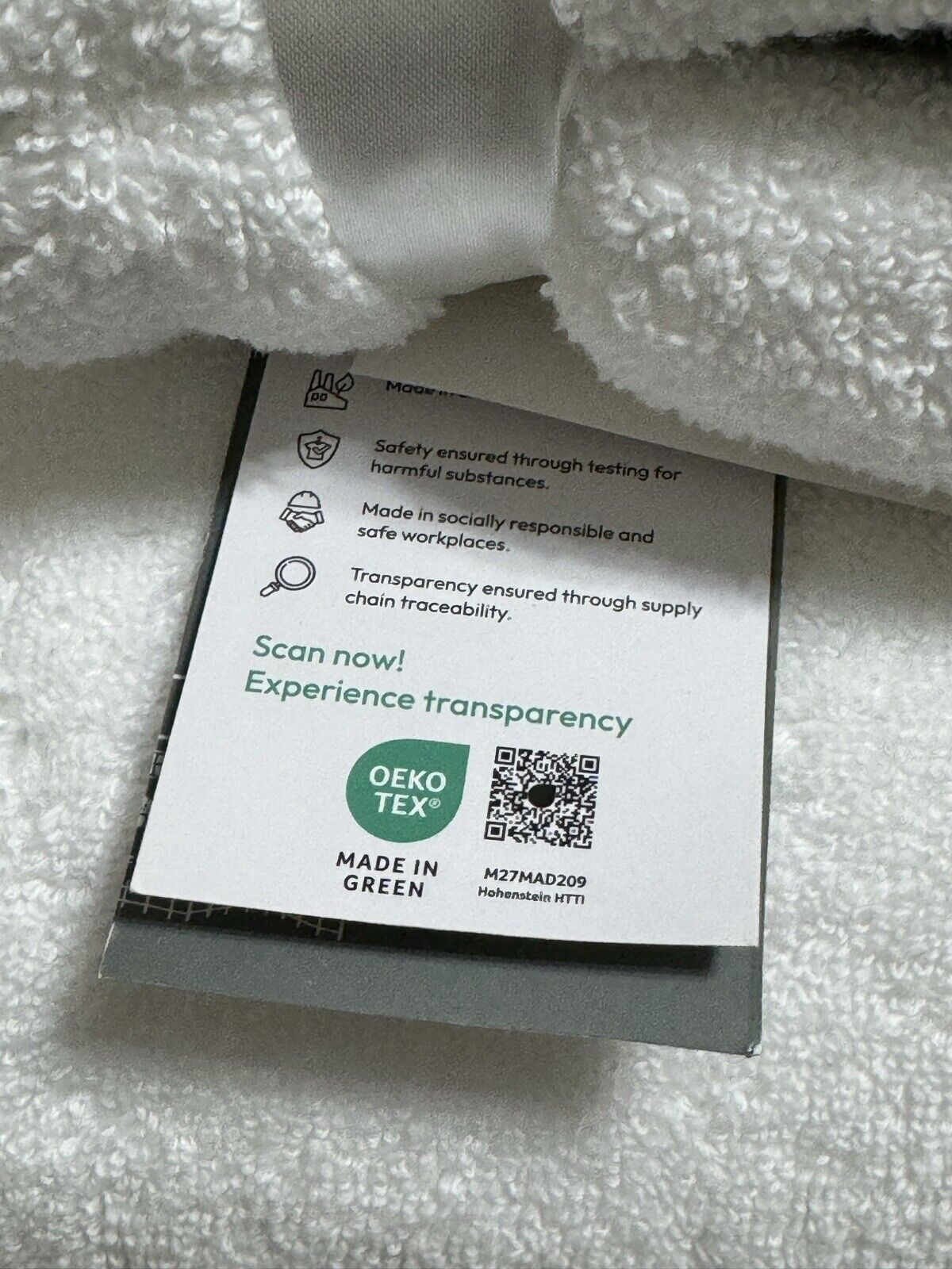 Rachel Ashwell Christmas White Bath Towels With Green Trim 4 piece Set