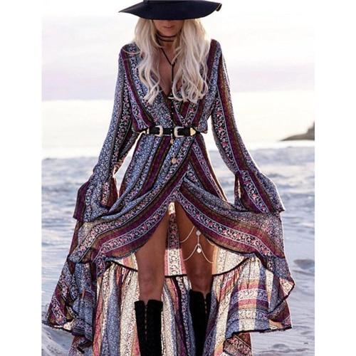 Sunset Serenade Floral Maxi Dress Wild West Boho