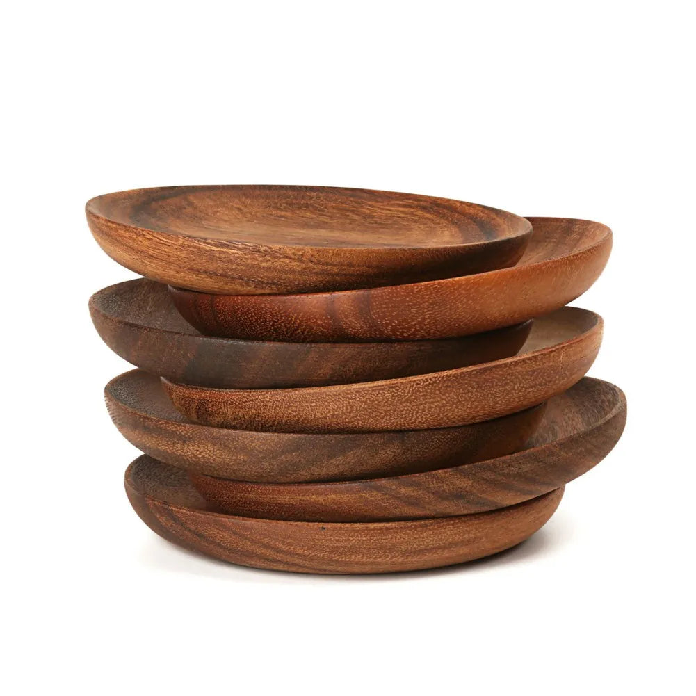 Rustic Acacia Wooden Dish Plates