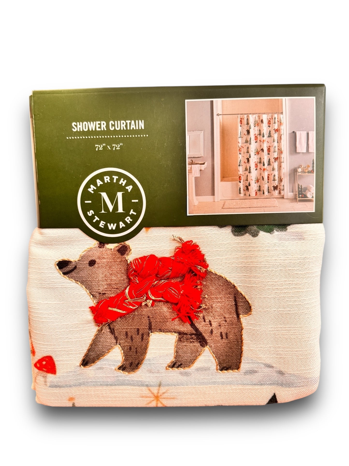 Martha Stewart Christmas Shower Curtain