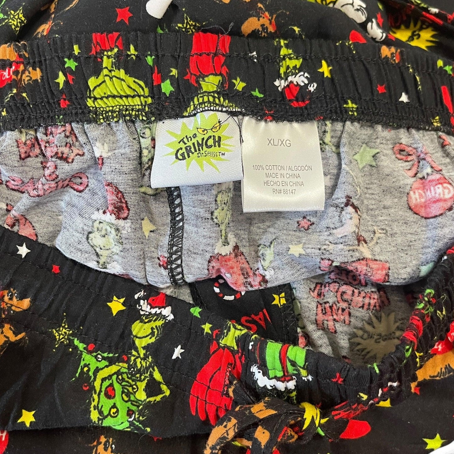 The Grinch Men’s Christmas Pajama Pants – 100% Cotton XL