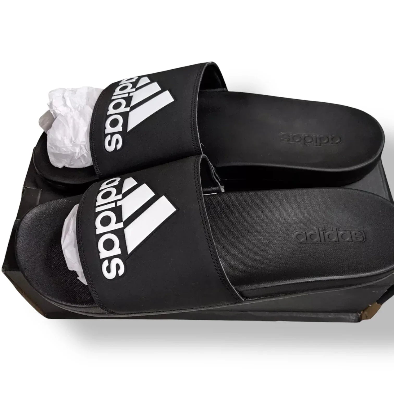 Adidas Adilette Comfort Slides Mens Size 18 - Black - Trendiez U ♥ 