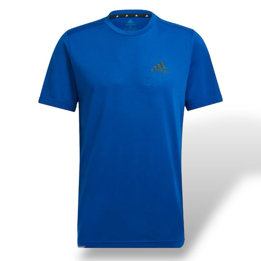 Adidas Aeroready Mens Small Royal Blue/Black Athletic Sports Casual T-Shirt - Trendiez U ♥ 