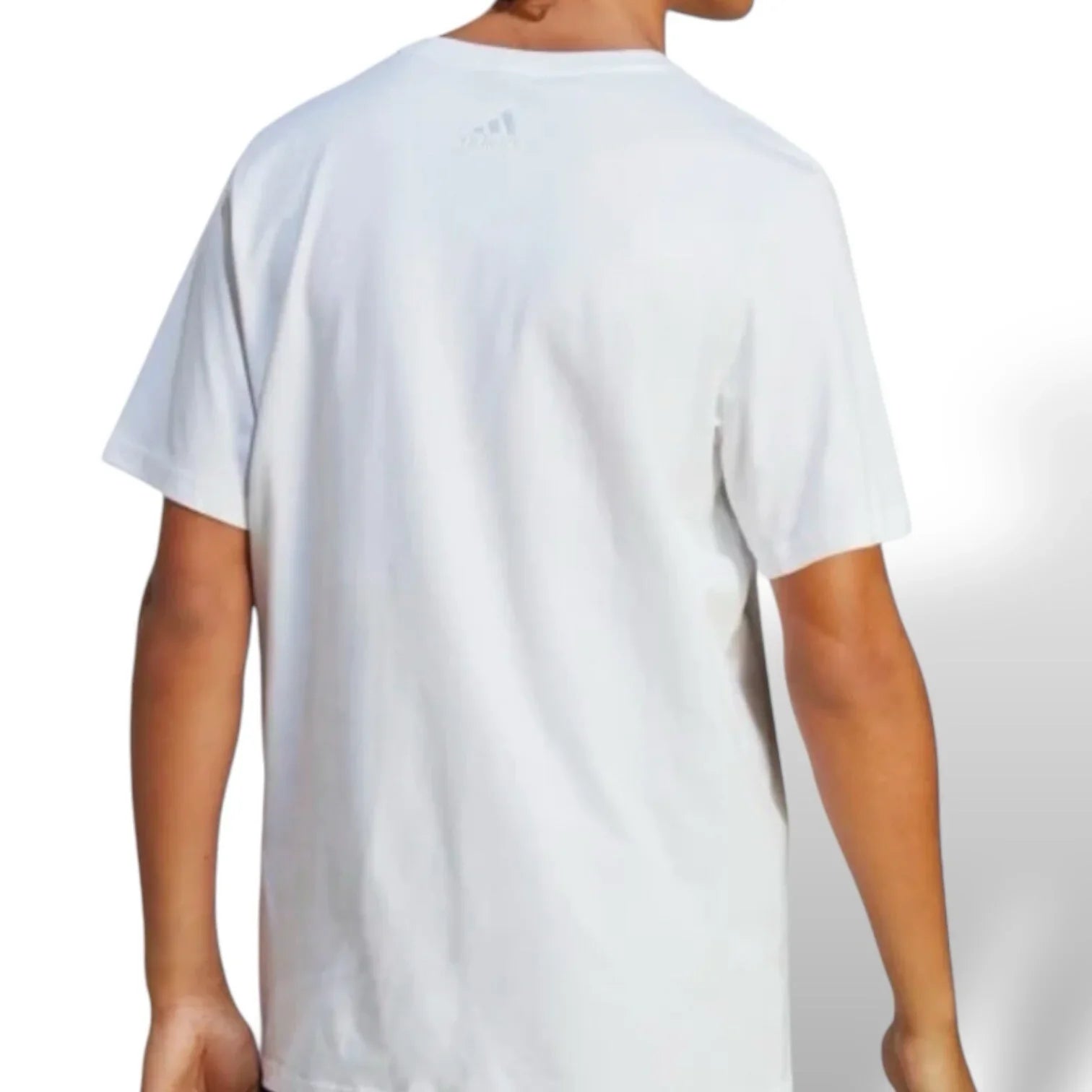 Adidas Men Tshirt Essentials Single Jersey Big Logo Tee 2XL White/Black Athletic - Trendiez U ♥ 