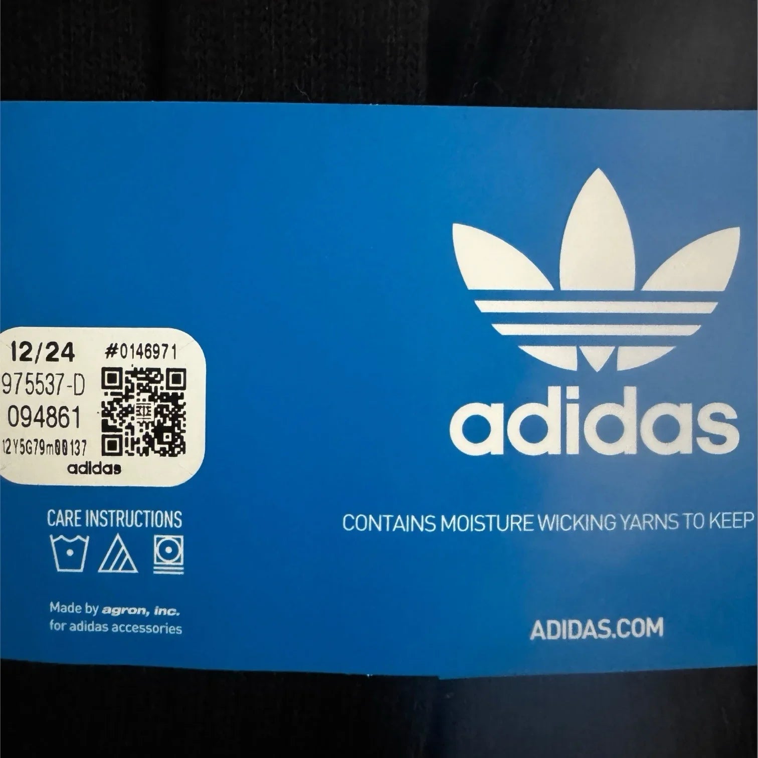 Adidas Trefoil Crew Socks – 6-Pack, Cushioned Moisture-Wicking, Size Large 6-12 - Trendiez U ♥ 