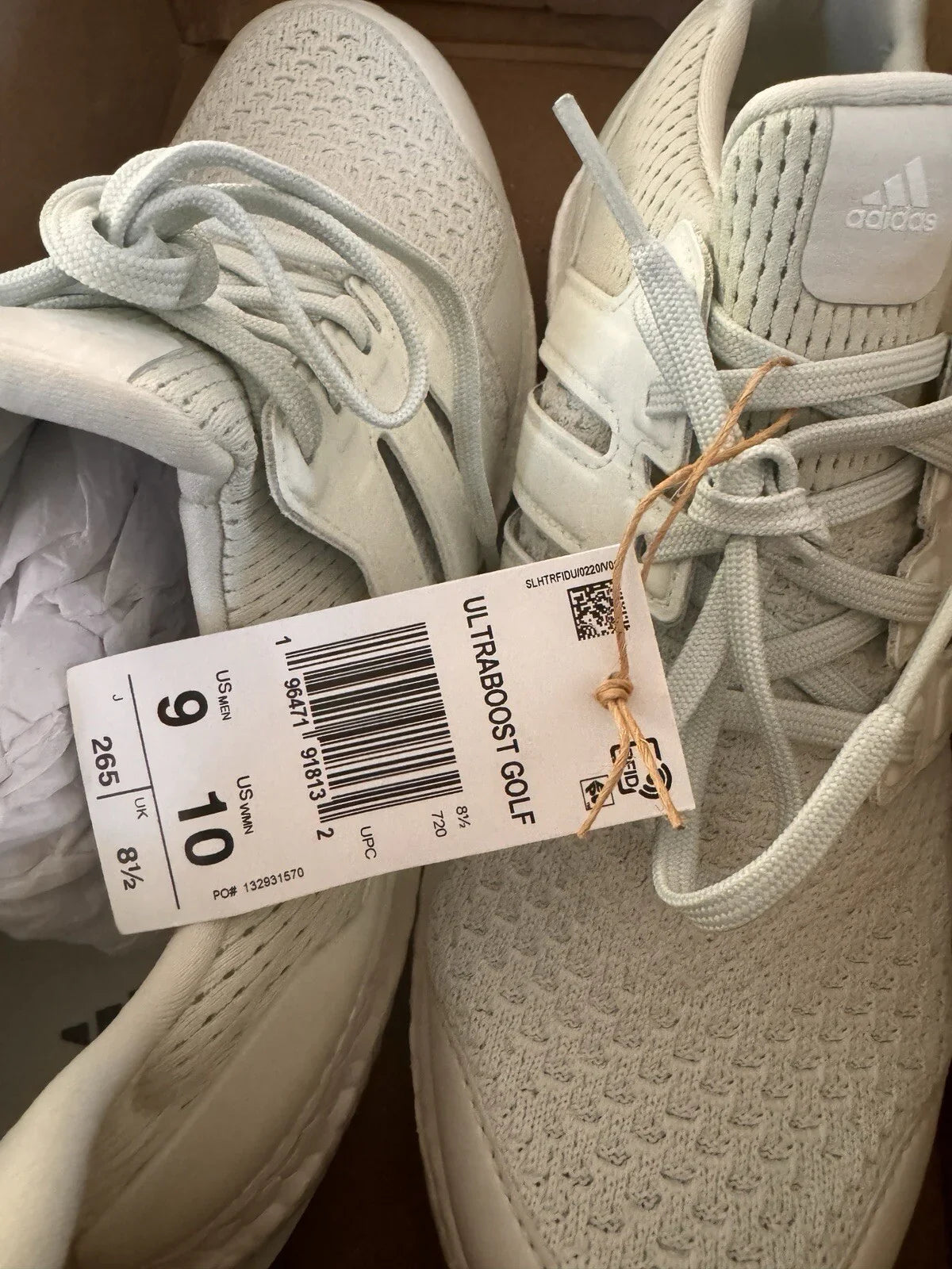 Adidas Ultraboost Spikeless Golf Shoes Mint White Turf IF0324 Mens Size 9 - Trendiez U ♥ 