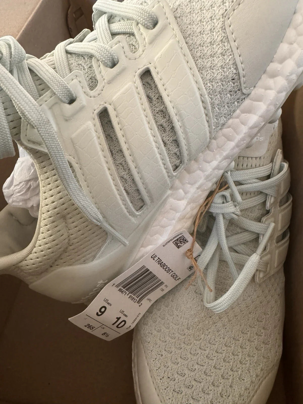 Adidas Ultraboost Spikeless Golf Shoes Mint White Turf IF0324 Mens Size 9 - Trendiez U ♥ 