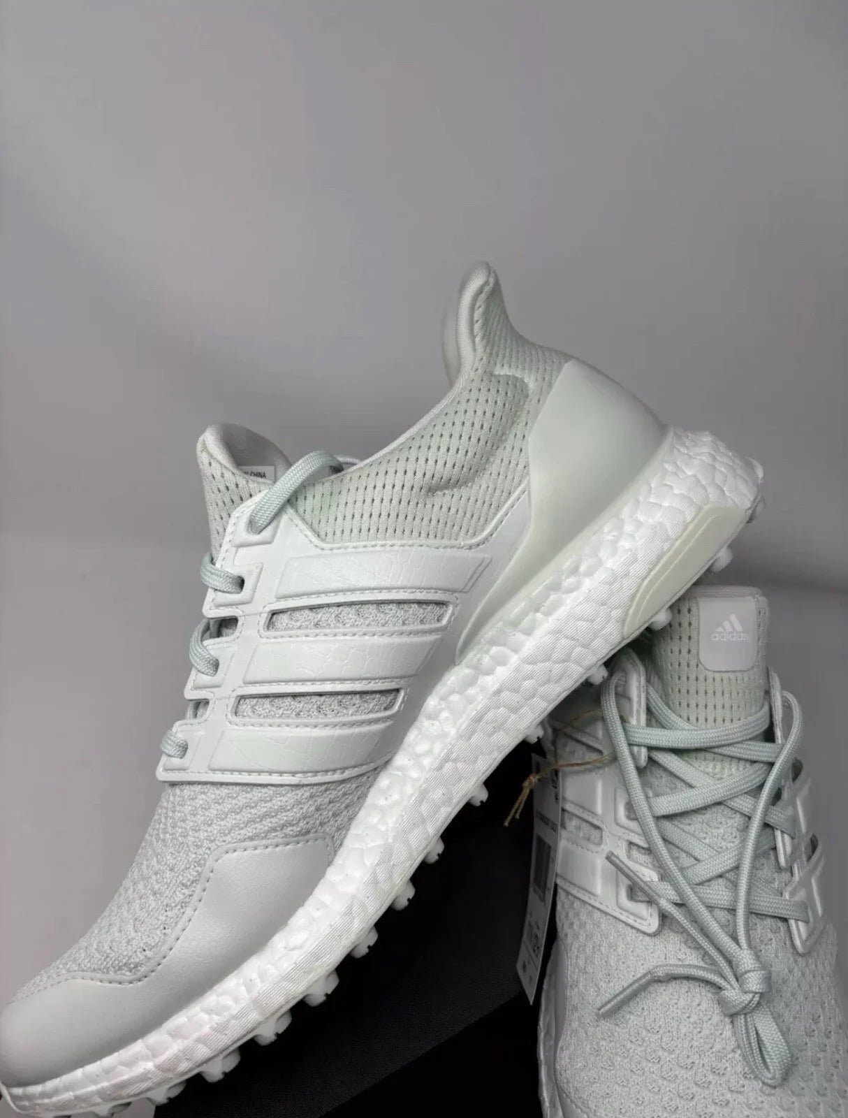 Adidas Ultraboost Spikeless Golf Shoes Mint White Turf IF0324 Mens Size 9 - Trendiez U ♥ 