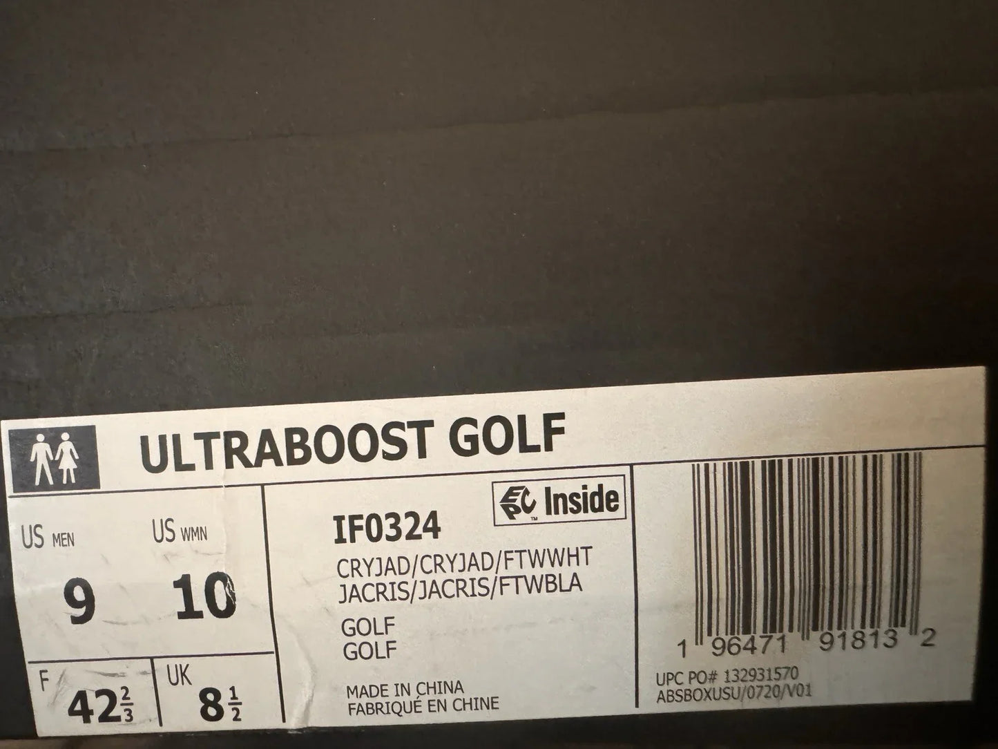 Adidas Ultraboost Spikeless Golf Shoes Mint White Turf IF0324 Mens Size 9 - Trendiez U ♥ 