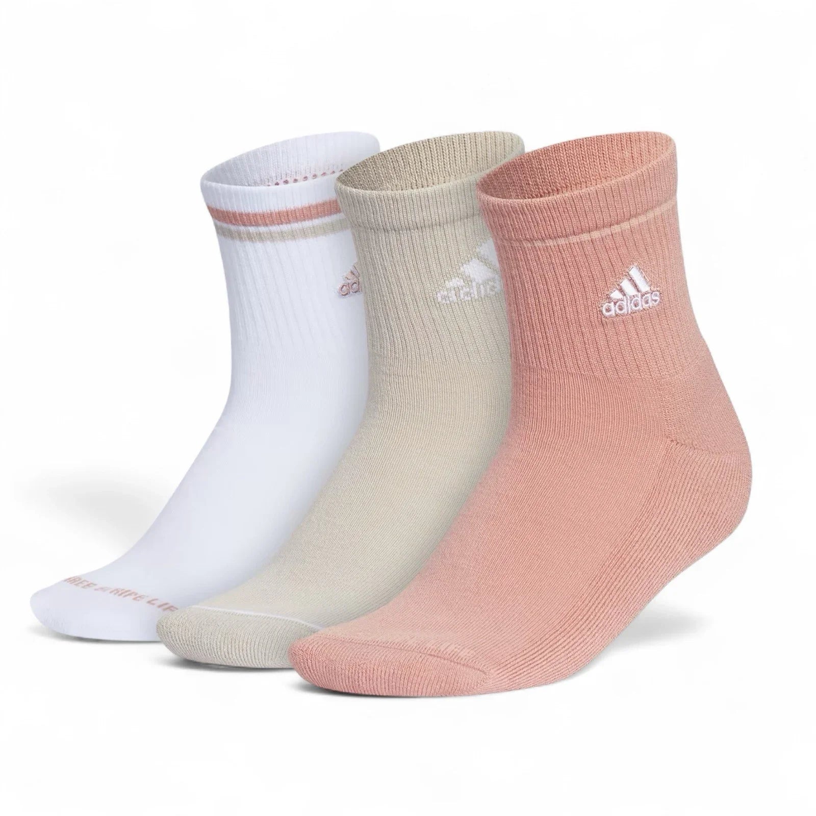 ADIDAS Women’s Cushioned Sport High Quarter Socks 6 Pair Shoe Size 5-10 - Trendiez U ♥ 