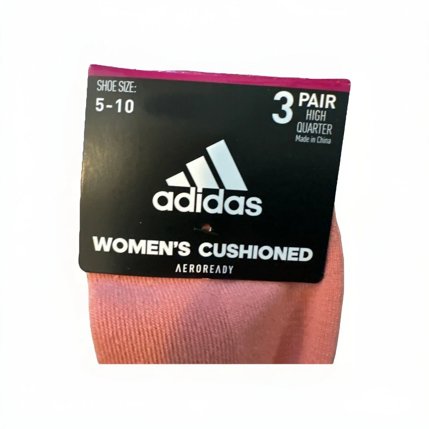 ADIDAS Women’s Cushioned Sport High Quarter Socks 6 Pair Shoe Size 5-10 - Trendiez U ♥ 