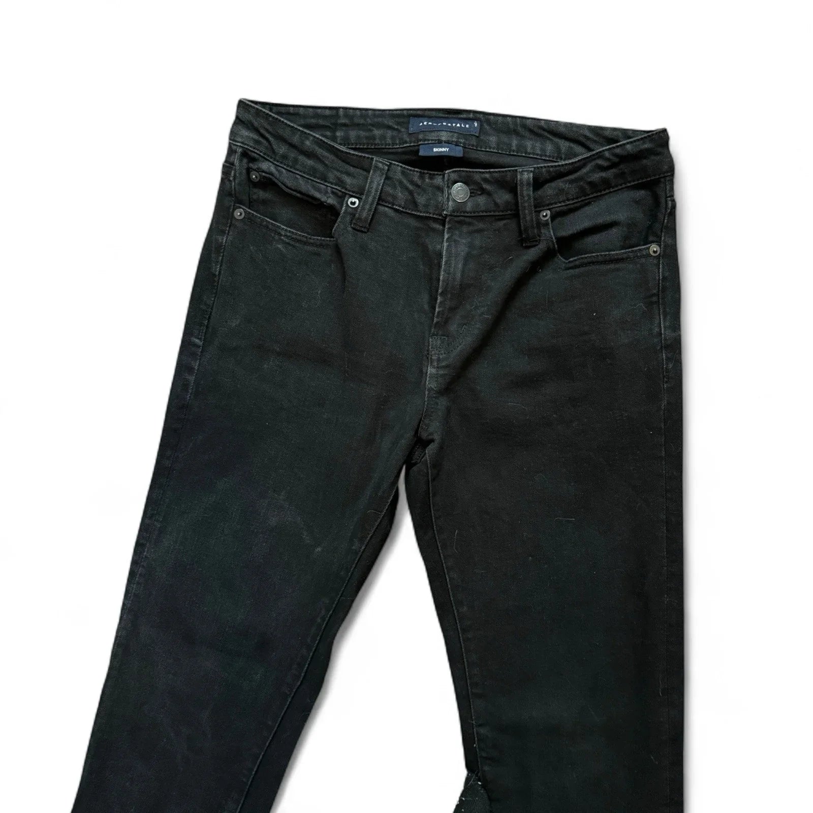 Aeropostale Mens 31x32 Jeans Skinny Fit Straight Leg Black Denim - Trendiez U ♥ 