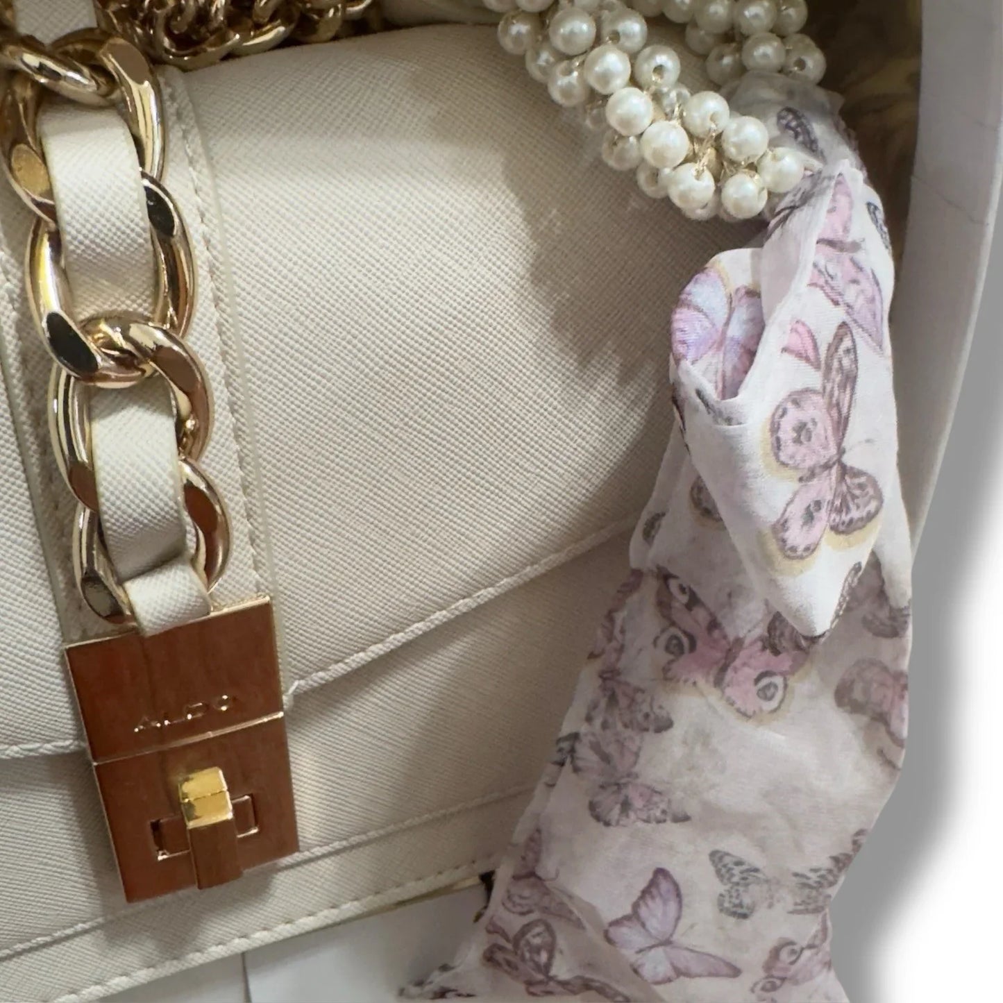 ALDO Limited edition 4 in 1 White Gold Purse Hair Women’s Gift Set - Trendiez U ♥ 