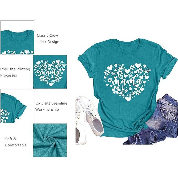 "All About MOM "Womens Graphic T-shirts - Trendiez U ♥ 