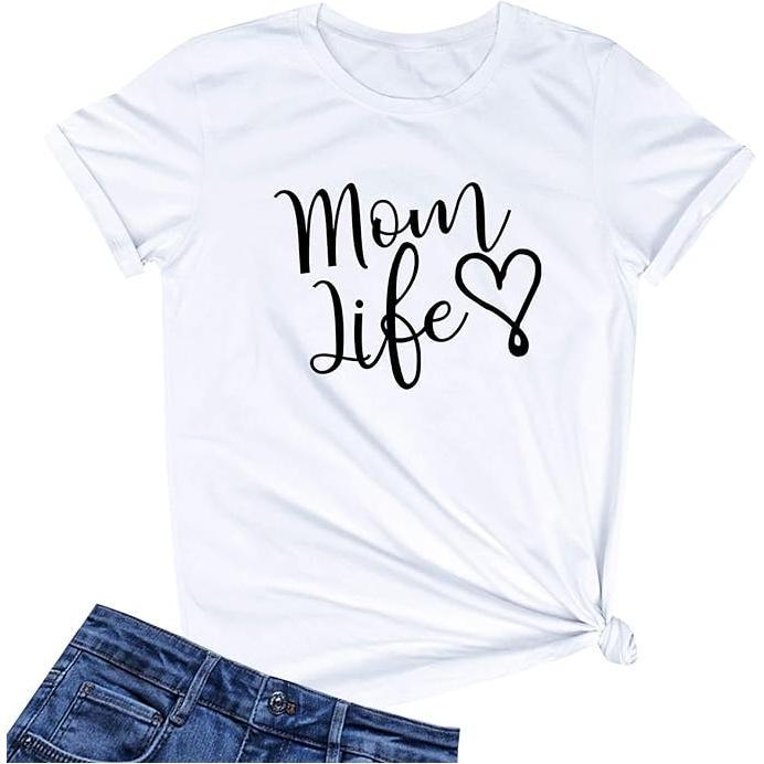 "All About MOM "Womens Graphic T-shirts - Trendiez U ♥ 