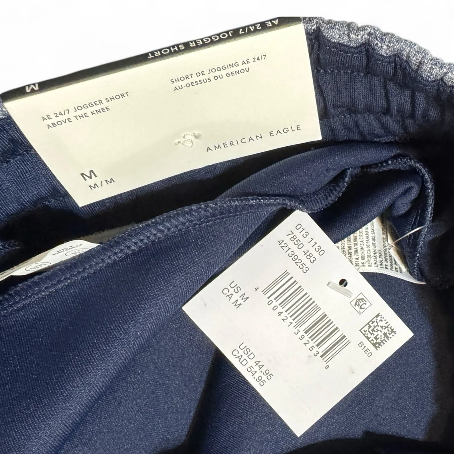 American Eagle Men’s 24/7 Active Blue Jogger Shorts 5.5” Size Medium - Trendiez U ♥ 