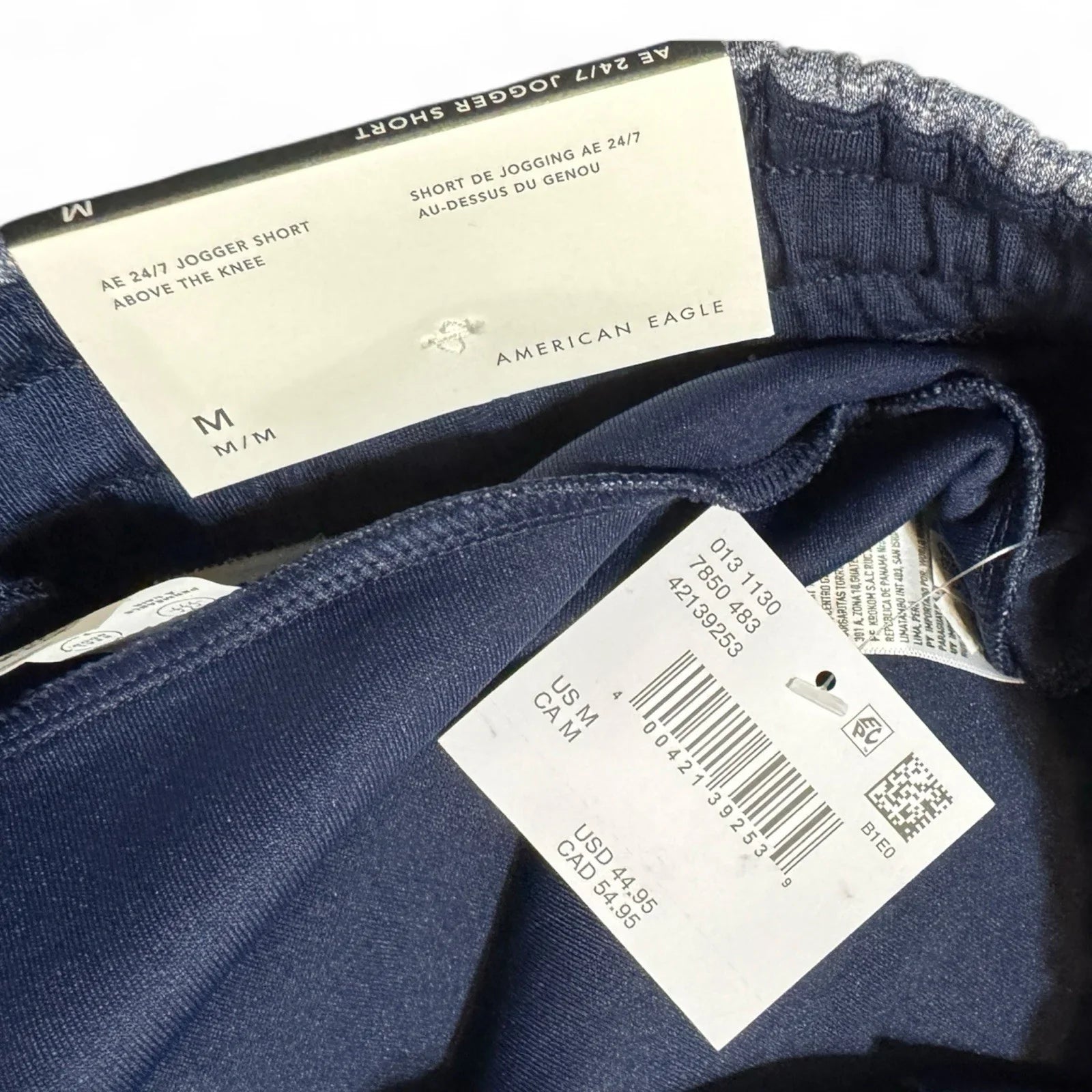 American Eagle Men’s 24/7 Active Blue Jogger Shorts 5.5” Size Medium - Trendiez U ♥ 