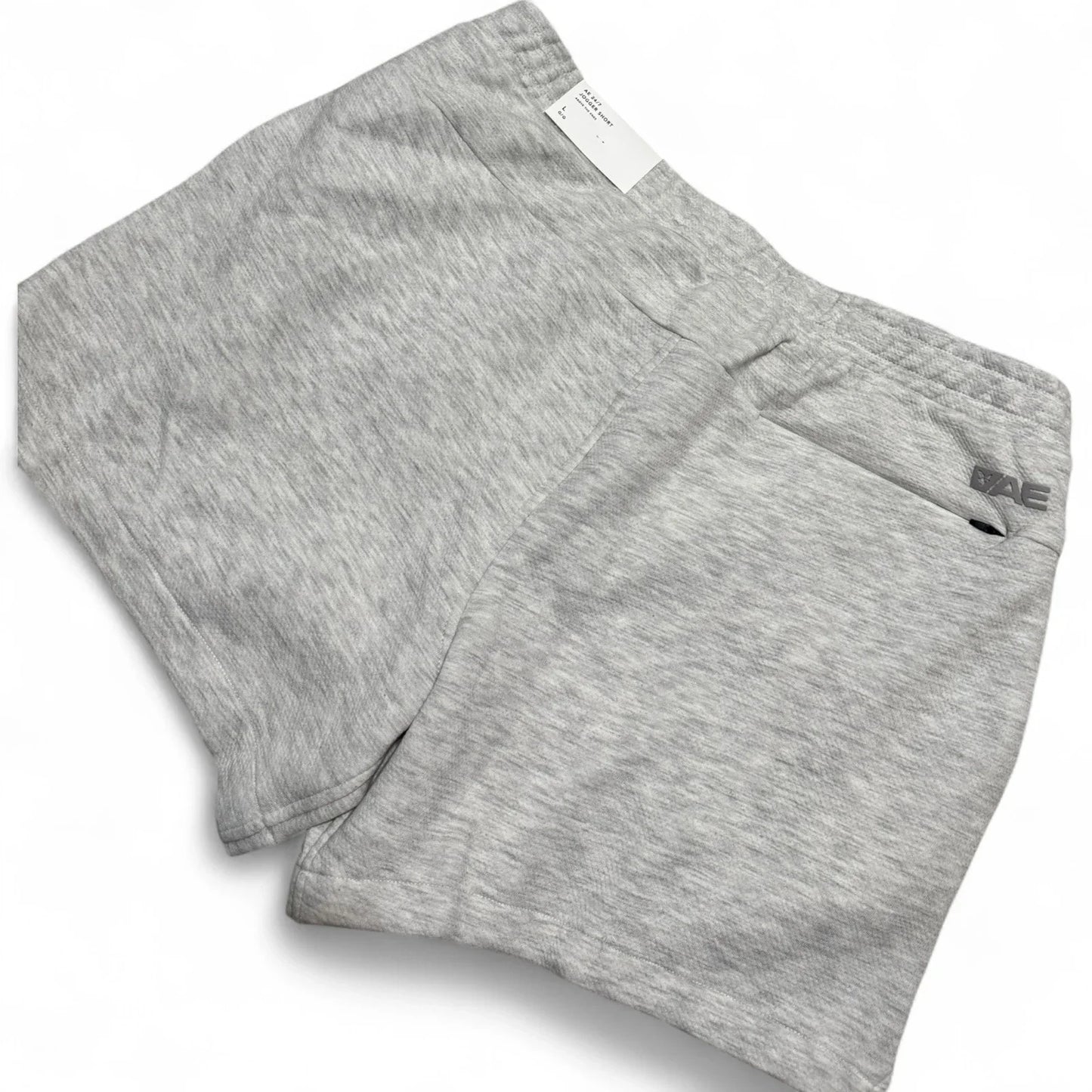 American Eagle Men’s 24/7 Active Heather Grey Jogger Shorts 5.5” Size Large - Trendiez U ♥ 