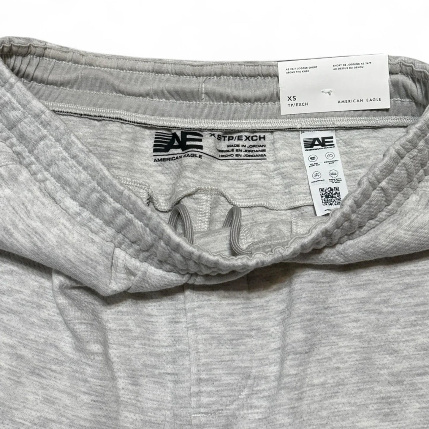 American Eagle Men’s 24/7 Active Heather Grey Jogger Shorts 5.5” Size XS - Trendiez U ♥ 