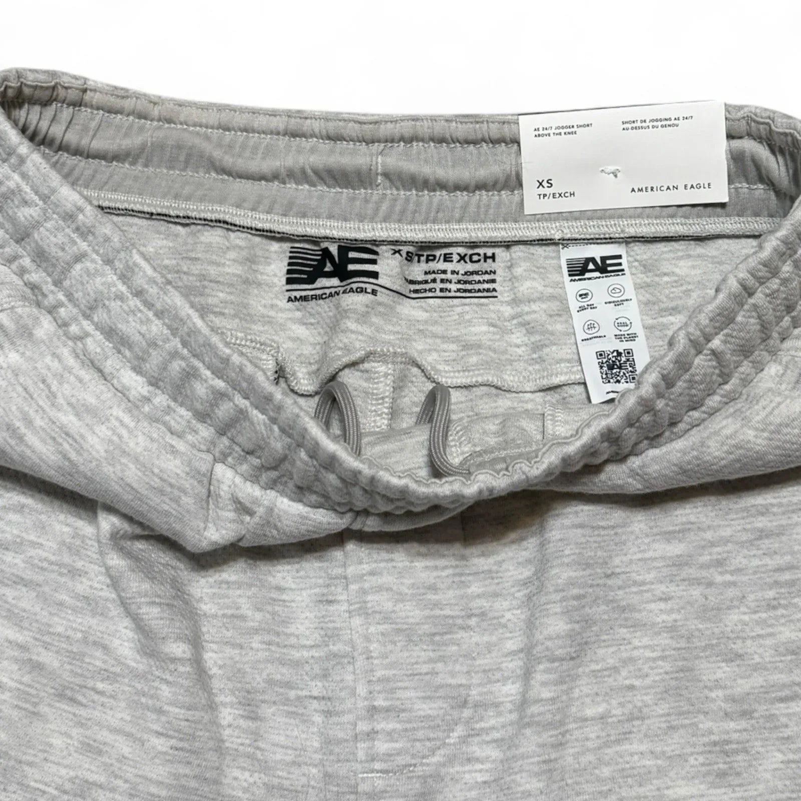 American Eagle Men’s 24/7 Active Heather Grey Jogger Shorts 5.5” Size XS - Trendiez U ♥ 