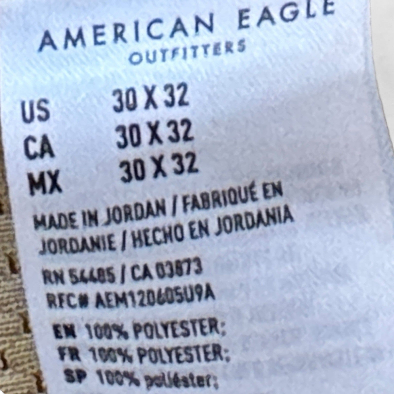 American Eagle Men’s Chino Pants – Khaki, 30x32 Athletic Fit - Trendiez U ♥ 