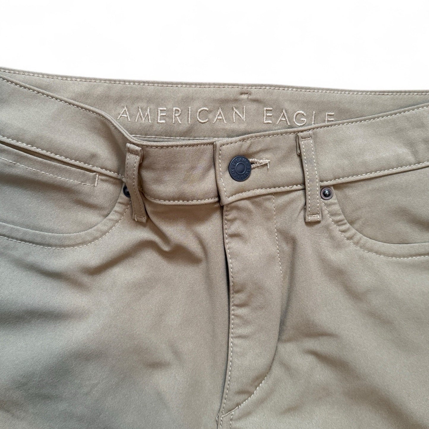 American Eagle Men’s Chino Pants – Khaki, 30x32 Athletic Fit - Trendiez U ♥ 