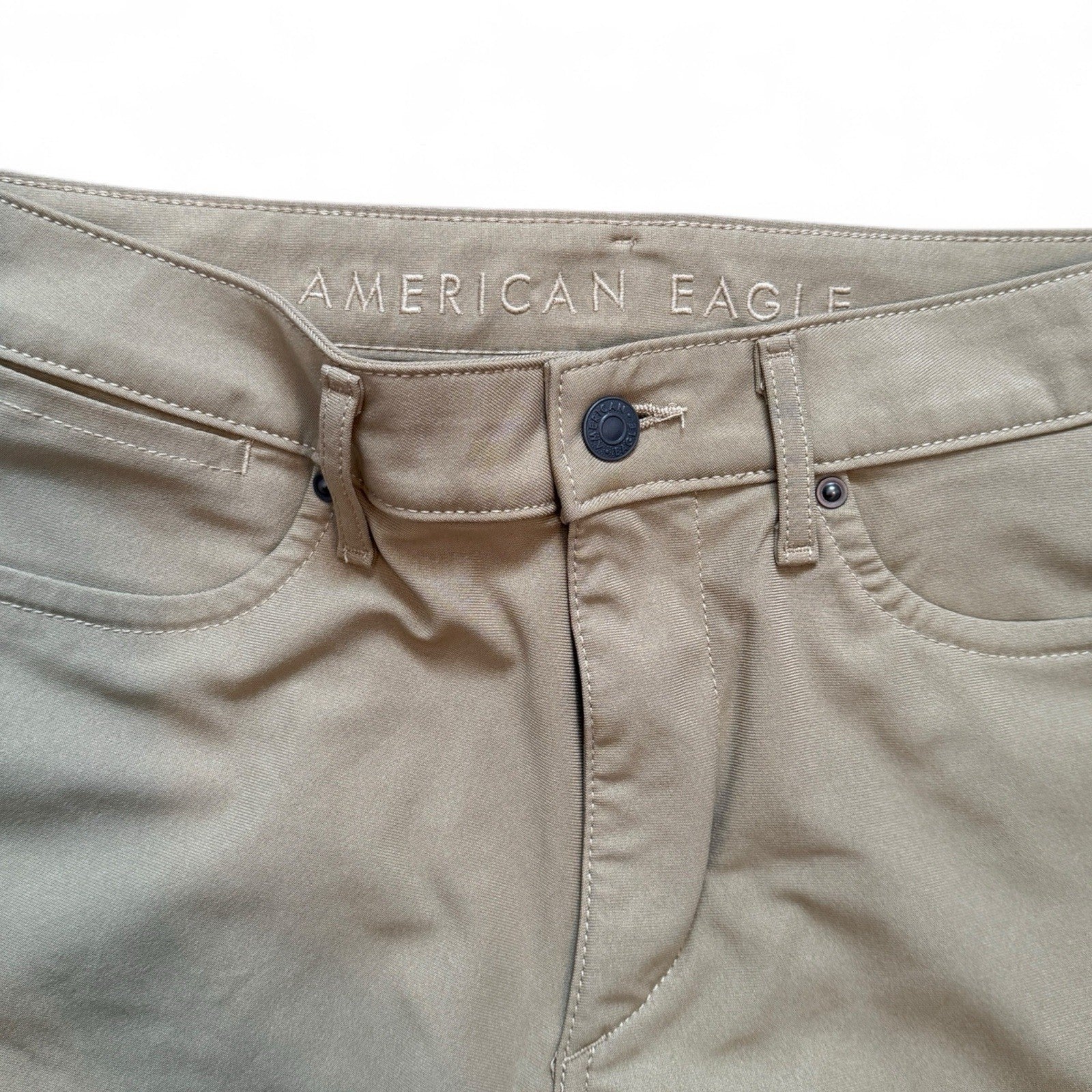 American Eagle Men’s Chino Pants – Khaki, 30x32 Athletic Fit - Trendiez U ♥ 