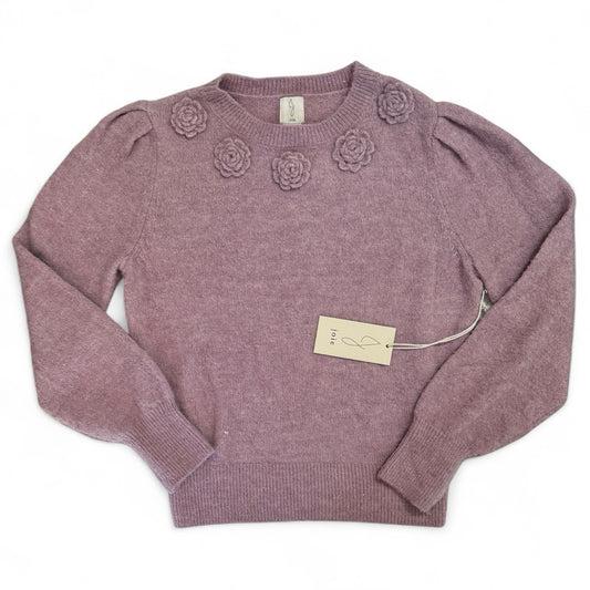 Anthropologie Joie Women’s Sweater – Purple Floral Appliqué, Medium - Trendiez U ♥ 